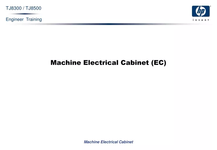 machine electrical cabinet ec