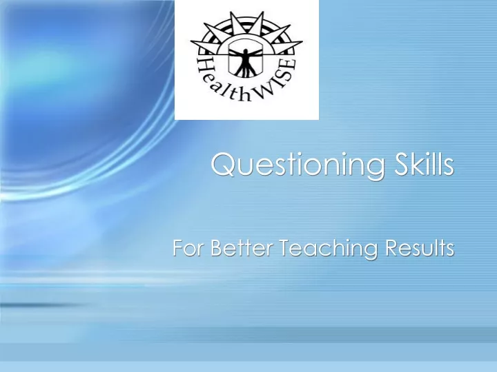 questioning skills