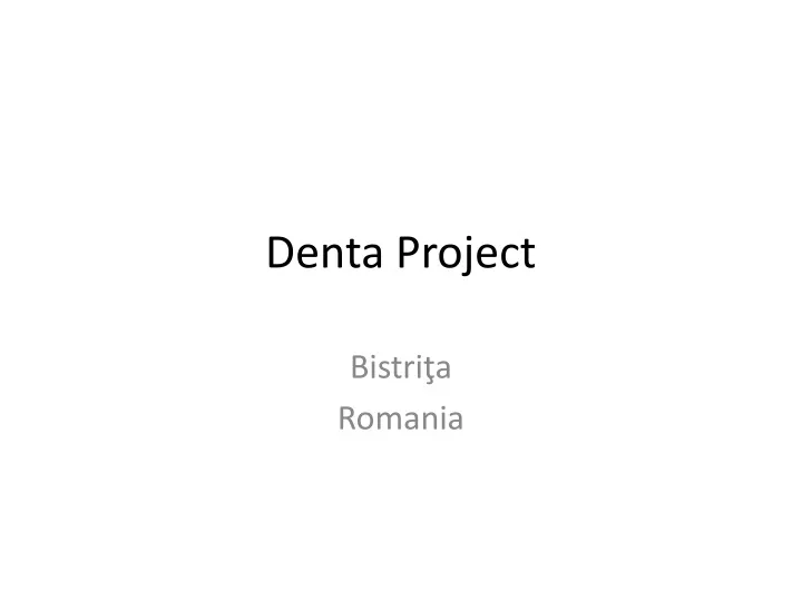 denta project