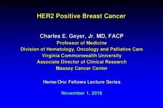 HER2 Positive Breast Cancer