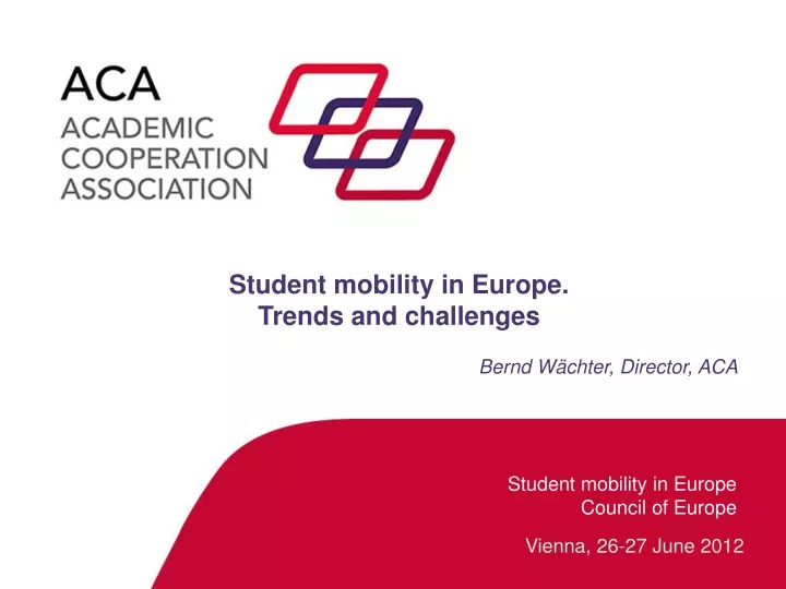 student mobility in europe trends and challenges