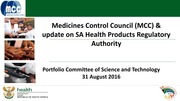 medicines control council mcc update on sa health