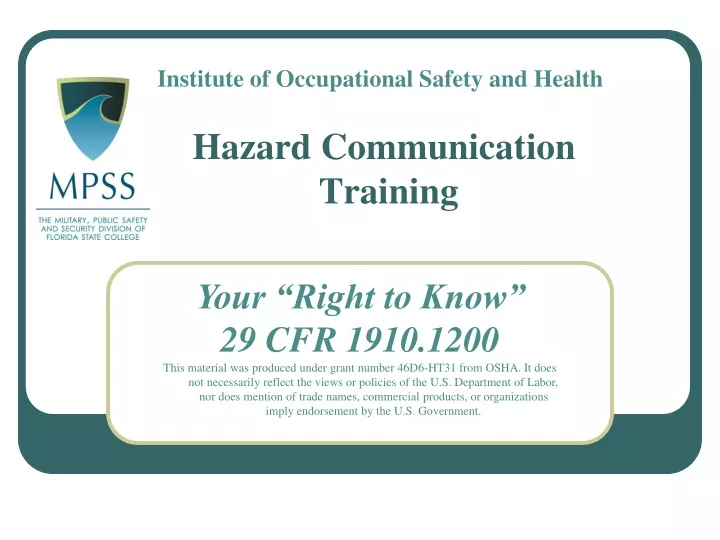 hazard communication training