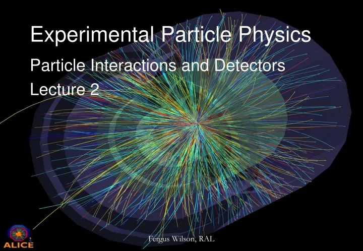 experimental particle physics