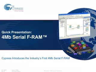 Cypress Introduces the Industry’s First 4Mb Serial F-RAM