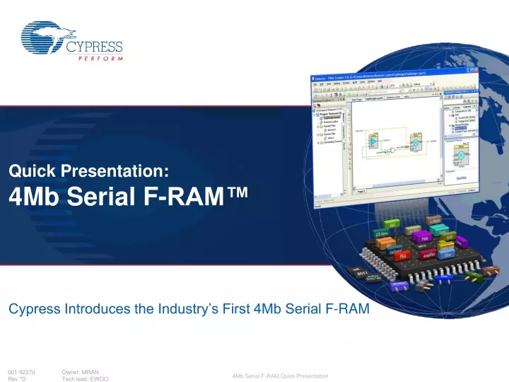 cypress introduces the industry s first 4mb serial f ram