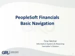 PeopleSoft Financials Basic Navigation - slide 1
