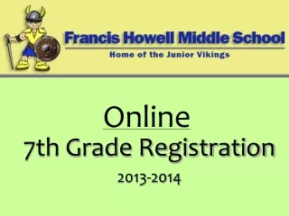 7th Grade Registration 2013-2014
