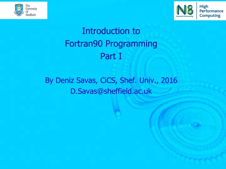 introduction to fortran90 programming part