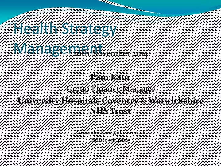health strategy management