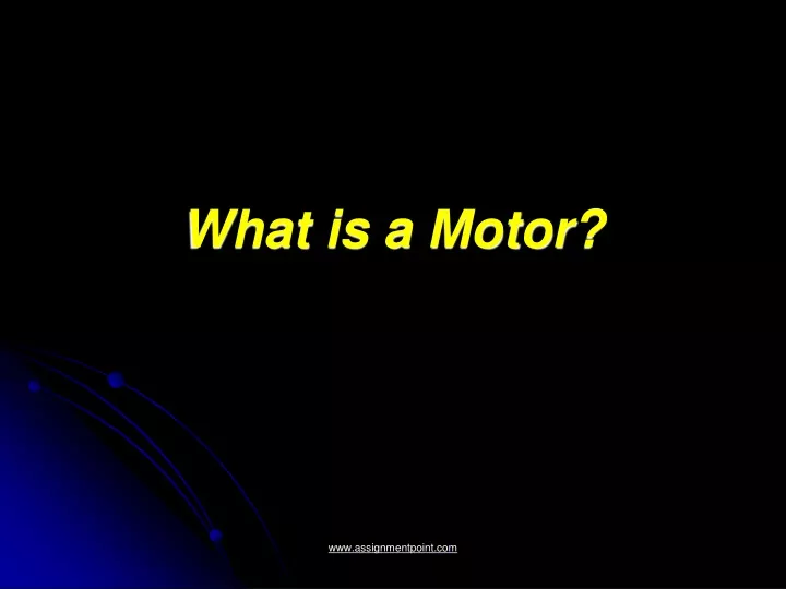 what is a motor