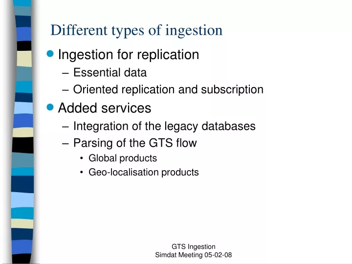 different types of ingestion