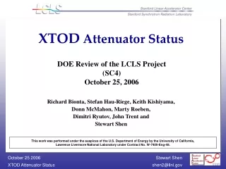 XTOD  Attenuator Status