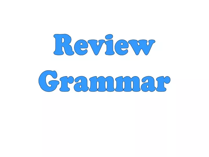 review grammar