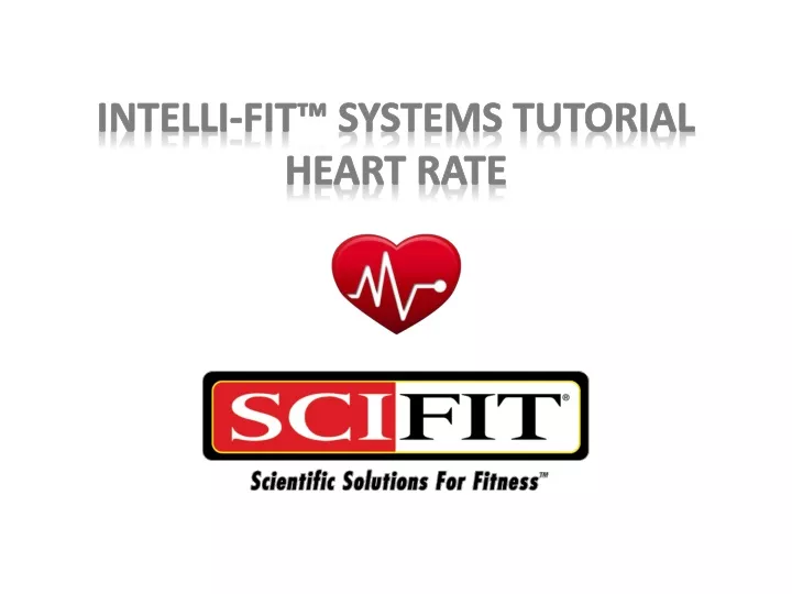 intelli fit systems tutorial heart rate