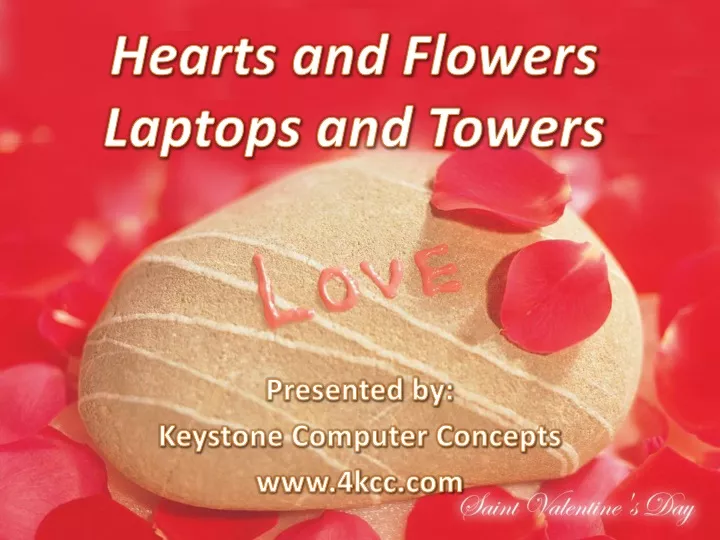 hearts and flowers laptops and towers