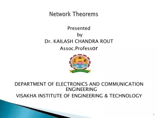 Network  Theorems