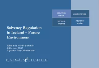 Solvency Regulation in Iceland – Future Environment