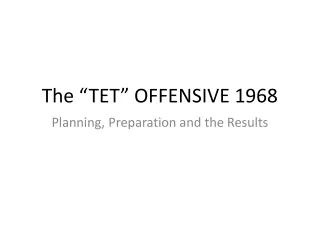 The  “TET” OFFENSIVE 1968
