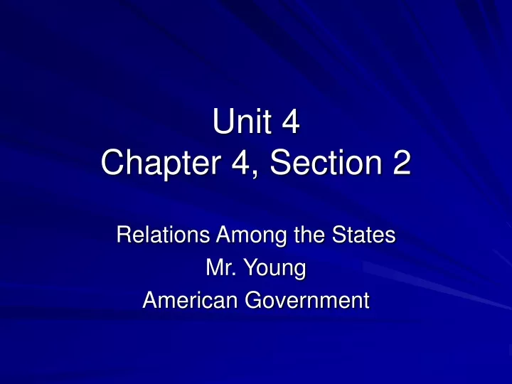 unit 4 chapter 4 section 2