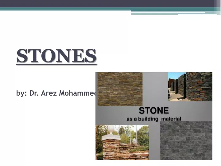 stones by dr arez mohammed