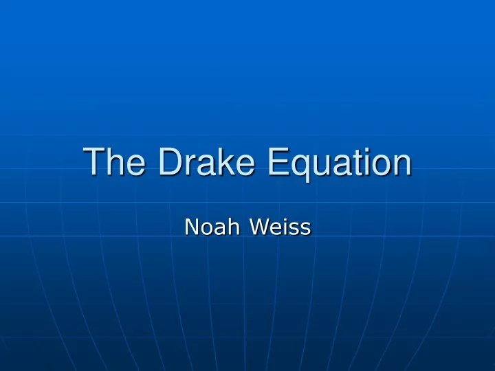 the drake equation