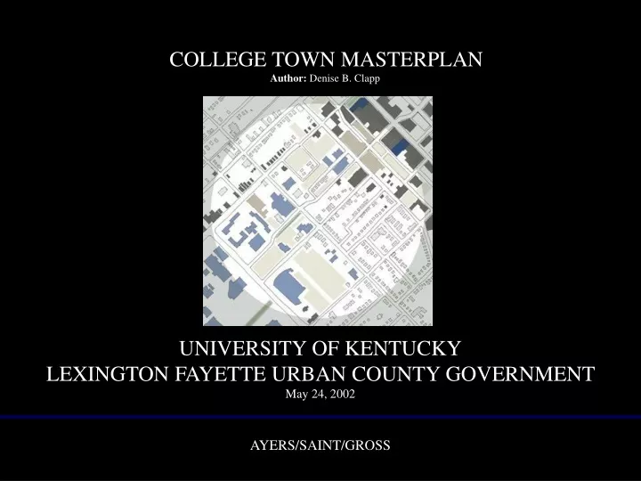 college town masterplan author denise b clapp