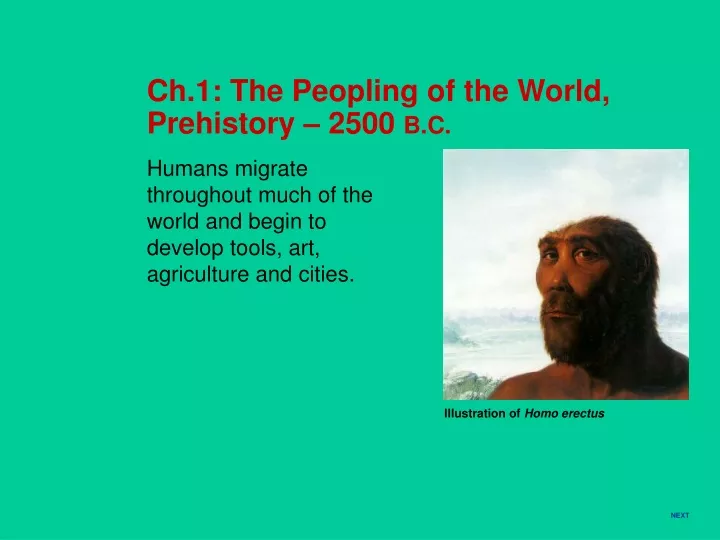 ch 1 the peopling of the world prehistory 2500 b c