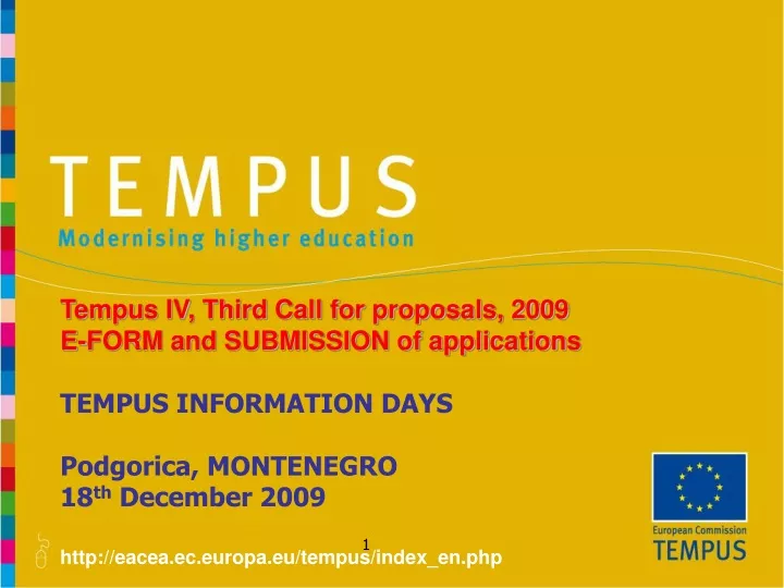 tempus iv third call for proposals 2009 e form