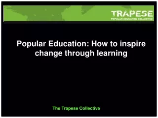 Popular Education: How to inspire change through learning