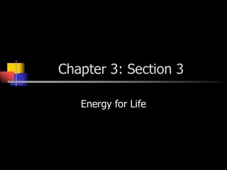 Chapter 3: Section 3