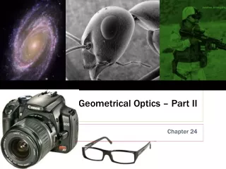 Geometrical Optics – Part II