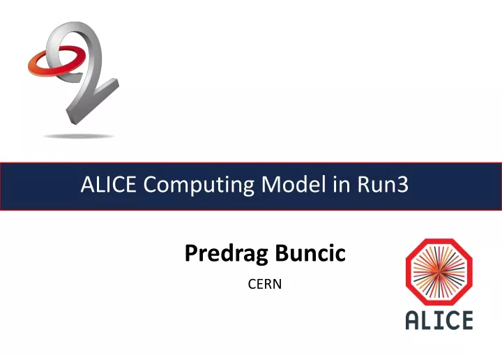 alice computing model in run3