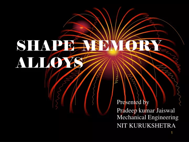 shape memory alloys