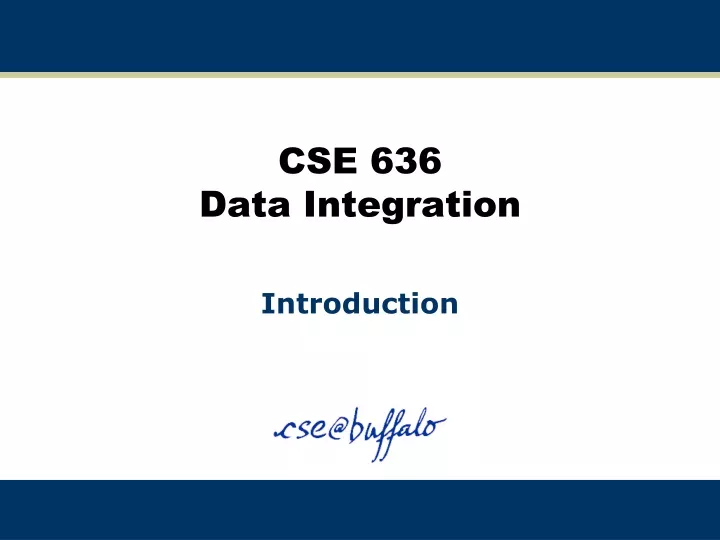 cse 636 data integration