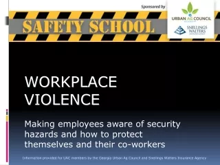 WORKPLACE VIOLENCE