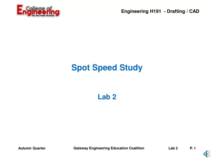 spot speed study