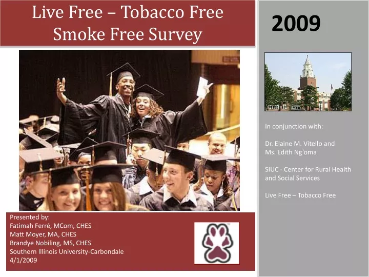 live free tobacco free smoke free survey