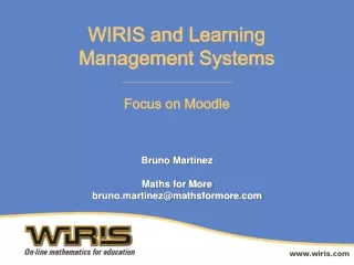 WIRIS and Learning Management Systems