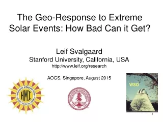 The Geo-Response to Extreme Solar Events: How Bad Can it Get?