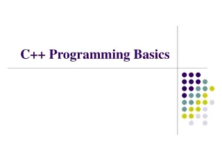 C++ Programming Basics
