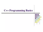 C++ Programming Basics - slide 1