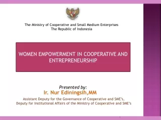 Assistant Deputy for the Governance of Cooperative and  SME’s,