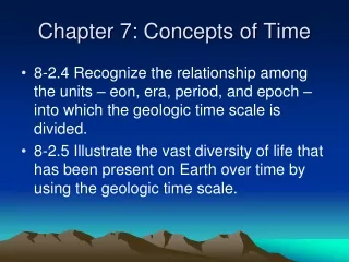 Chapter 7: Concepts of Time