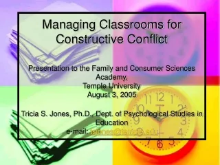 Critical Tools for Constructive Classrooms