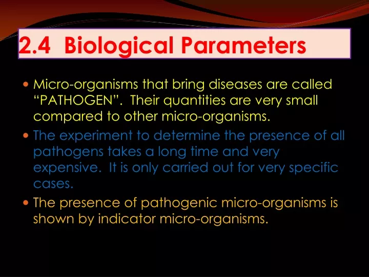 2 4 biological parameters