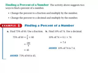 Finding Percent of a Number