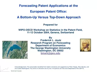 Forecasting Patent Applications at the  European Patent Office:
