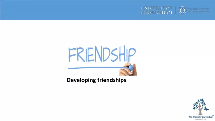 developing friendships