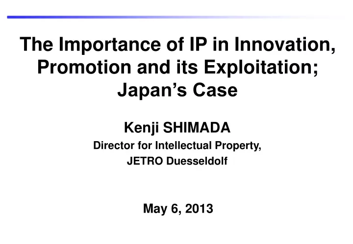 the importance of ip in innovation promotion